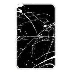 Abstract White Paint Streaks On Black Memory Card Reader (rectangular) by VernenInk