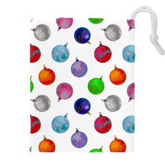 Christmas Balls Drawstring Pouch (5xl) by SychEva