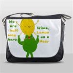 Lemon Over Pear Messenger Bag Front