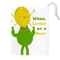 Lemon Over Pear Drawstring Pouch (4xl) by LemonPear