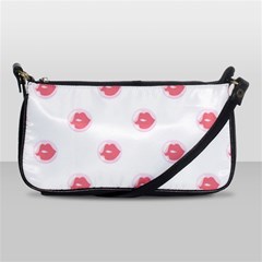 Lips Bubblegum Pattern Shoulder Clutch Bag by Littlebird