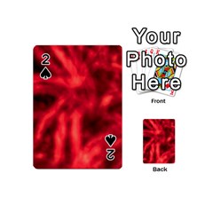 Cadmium Red Abstract Stars Playing Cards 54 Designs (mini) by DimitriosArt