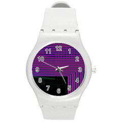 Gradient Round Plastic Sport Watch (m) by Sparkle