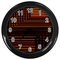 Gradient Wall Clock (black) by Sparkle