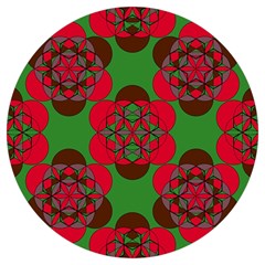 Abstract Pattern Geometric Backgrounds   Round Trivet by Eskimos