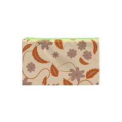 Folk Flowers Print Floral Pattern Ethnic Art Cosmetic Bag (xs) by Eskimos