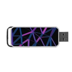 3d Lovely Geo Lines  V Portable Usb Flash (one Side) by Uniqued