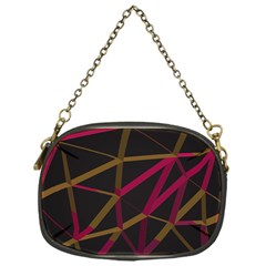 3d Lovely Geo Lines Xi Chain Purse (one Side) by Uniqued