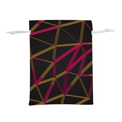 3d Lovely Geo Lines Xi Lightweight Drawstring Pouch (l) by Uniqued