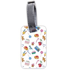 New Year Elements Luggage Tag (two Sides) by SychEva