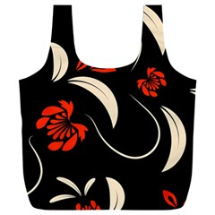 Folk Flowers Print Floral Pattern Ethnic Art Full Print Recycle Bag (xxxl) by Eskimos