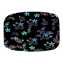 Flowers Pattern Mini Square Pill Box by Sparkle