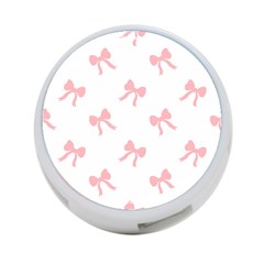 Pink Bow Pattern 4-port Usb Hub (two Sides) by Littlebird