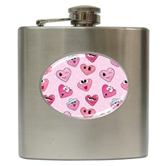 Emoji Heart Hip Flask (6 Oz) by SychEva