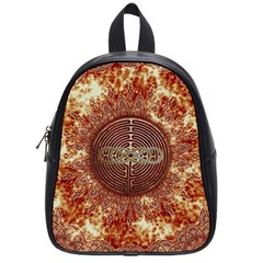 Chartres Double Infinity Antique Mandala School Bag (small) by EDDArt