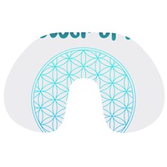 Flower Of Life  Travel Neck Pillow by tony4urban