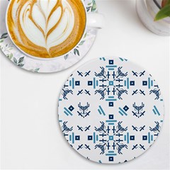 Abstract Pattern Geometric Backgrounds   Uv Print Round Tile Coaster