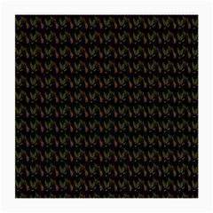 Fern Pattern 2 Black Medium Glasses Cloth by violetheavensky