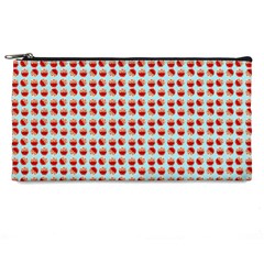 Kawaii Jam Pattern Aqua Pencil Case by violetheavensky