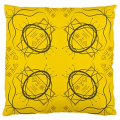 Abstract Pattern Geometric Backgrounds   Large Flano Cushion Case (one Side) by Eskimos