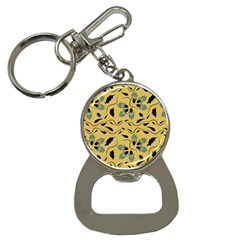 Folk Flowers Print Floral Pattern Ethnic Art Bottle Opener Key Chain by Eskimos