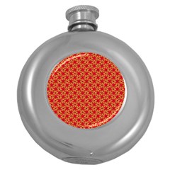 Funhouse Of Mirrors Round Hip Flask (5 Oz) by Sparkle