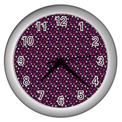 Garden Wall Wall Clock (silver) by Sparkle