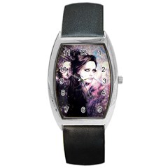 Sakura Girl Barrel Style Metal Watch by MRNStudios