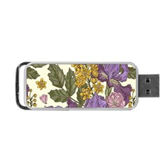 Spring Floral Portable Usb Flash (two Sides) by Sparkle