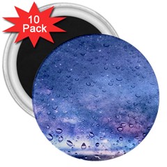 Gouttes D eau Galaxy 3  Magnets (10 Pack)  by kcreatif