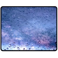 Gouttes D eau Galaxy Fleece Blanket (medium)  by kcreatif