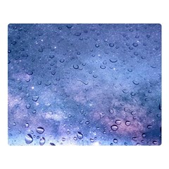 Gouttes D eau Galaxy Double Sided Flano Blanket (large)  by kcreatif