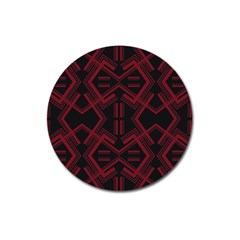 Abstract Pattern Geometric Backgrounds   Magnet 3  (round) by Eskimos