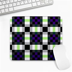 Agender Flag Plaid With Difference Large Mousepads by WetdryvacsLair