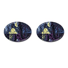 Glitch Witch Ii Cufflinks (oval) by MRNStudios