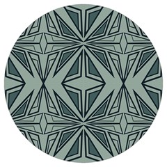 Abstract Pattern Geometric Backgrounds Round Trivet by Eskimos