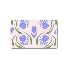 Folk Flowers Print Floral Pattern Ethnic Art Magnet (name Card) by Eskimos