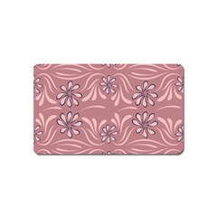 Folk Flowers Print Floral Pattern Ethnic Art Magnet (name Card) by Eskimos