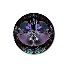 The High Priestess Card Magnet 3  (round) by MRNStudios