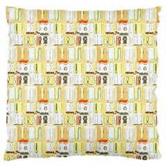 Abstract-pattern Large Flano Cushion Case (one Side)