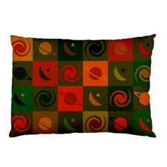 Space Pattern Multicolour Pillow Case (two Sides)