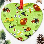 Little-animals-cartoon Heart Ornament (Two Sides) Back