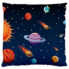 Background-template-with-bright-stars-dark-sky Standard Flano Cushion Case (two Sides)