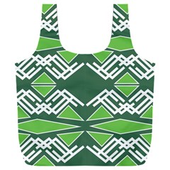 Abstract Pattern Geometric Backgrounds  Full Print Recycle Bag (xxl) by Eskimos