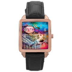 Bubbles Trailer Park Boys Rose Gold Leather Watch  by artworkshop