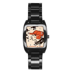 Catcher In The Rye Stainless Steel Barrel Watch by artworkshop