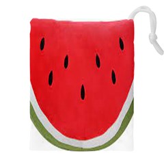 Watermelon Pillow Fluffy Drawstring Pouch (5xl) by artworkshop