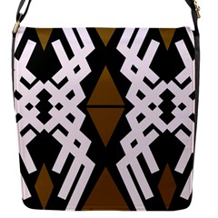 Abstract Pattern Geometric Backgrounds  Flap Closure Messenger Bag (s) by Eskimos