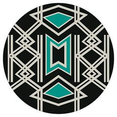 Abstract Pattern Geometric Backgrounds  Round Trivet by Eskimos