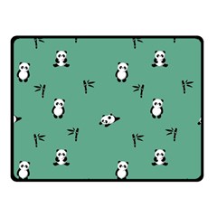 Pandas Pattern Double Sided Fleece Blanket (small)  by artworkshop